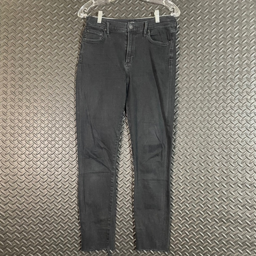 Citizens of Humanity Rocket High Rise Skinny Denim Jeans Black Wash Women Sz 28